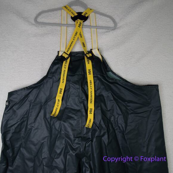 New! Helly Hansen X Large Mens Bibs Rain Pants, P400 in dark green , size 5XL - Picture 11 of 16